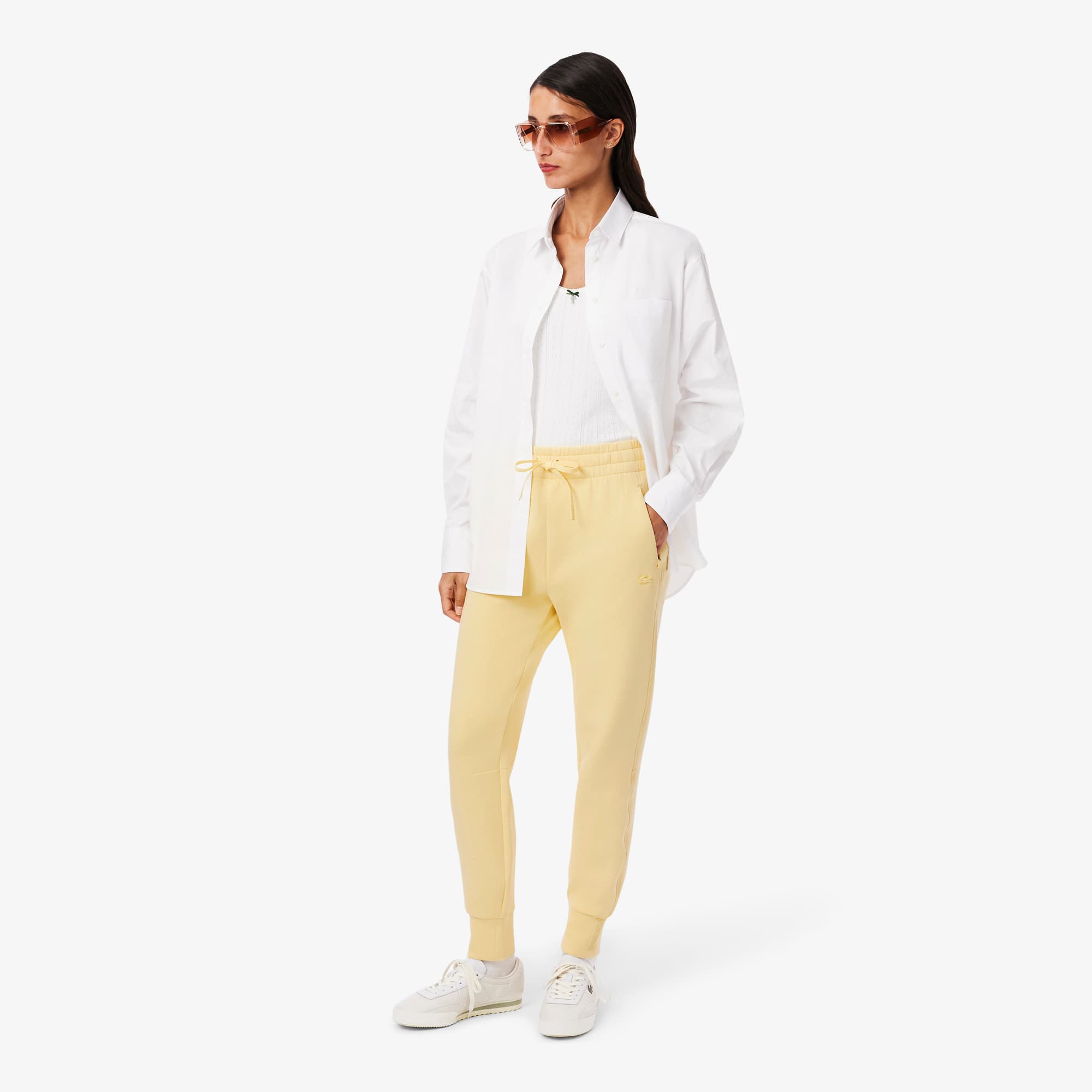 Lacoste Women's Cotton Sweatpants - 44 In Brown