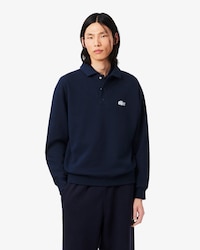 Fleece Polo Collar Sweatshirt