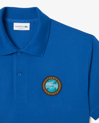Men's Classic Fit Petit Piqué Badge Polo