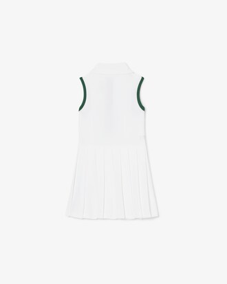 Sleeveless Petit Piqu&eacute; Dress