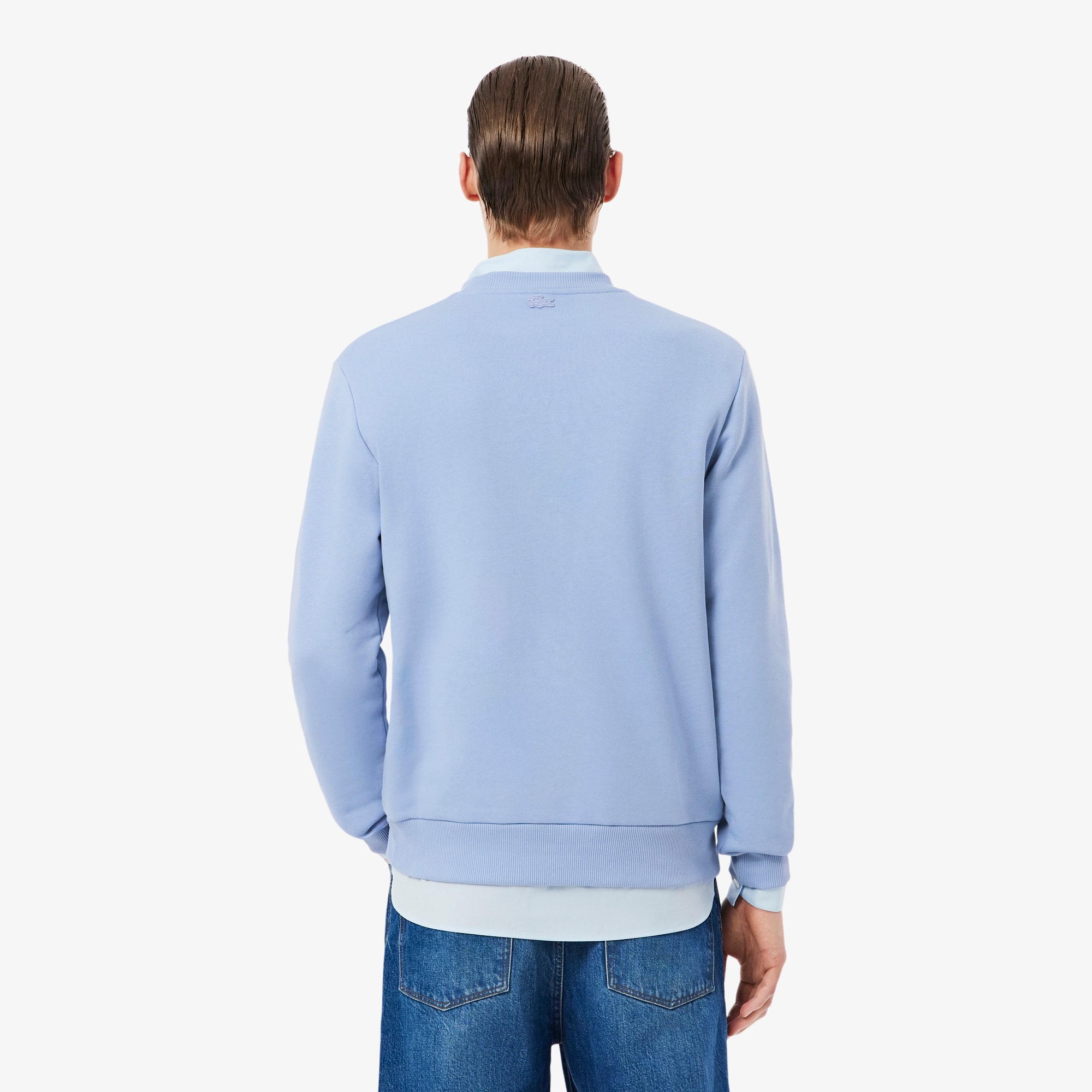 Men's Embroidered Motif Fleece Sweatshirt - Sweaters & Sweatshirts