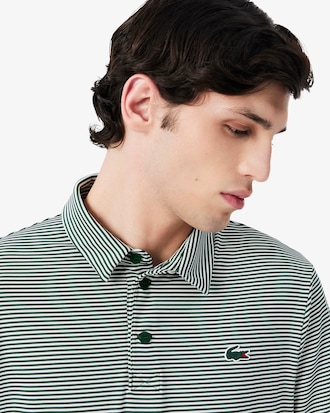 Ultra Dry Striped Golf Polo Shirt