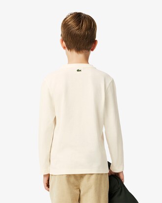 Kids' Crocodile Print Cotton T-Shirt