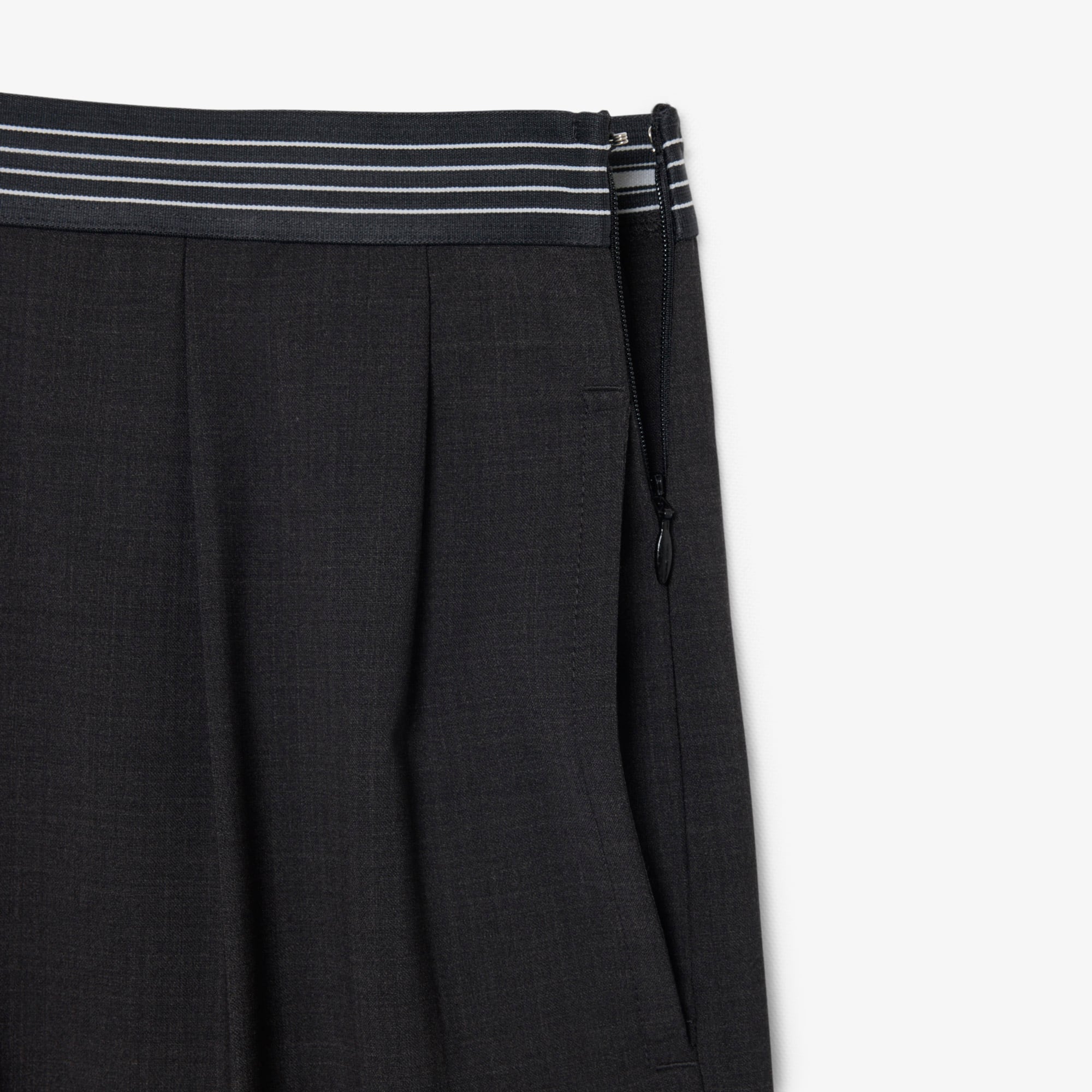 Oversized Wool Blend Pleated Pants