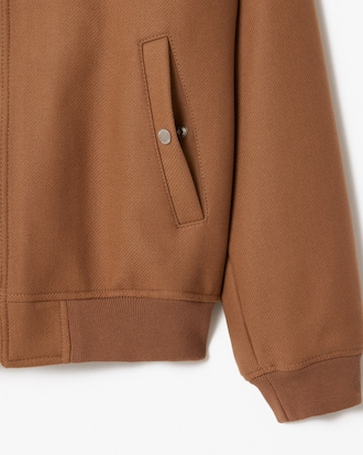 Blouson aviateur en laine zippé rembourré