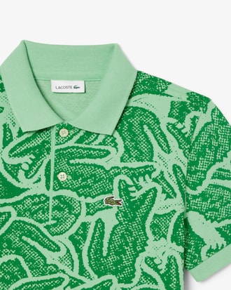 Kids' Petit Piqué Print Polo