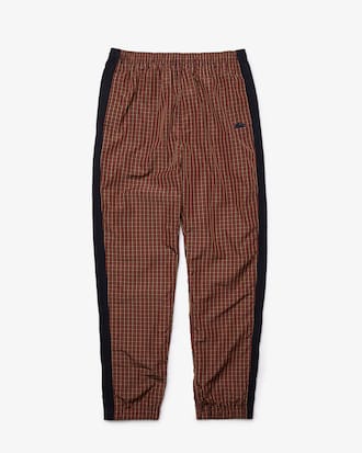 Pantalon de surv&ecirc;tement unisexe Lacoste L!VE &agrave; motif pied-de-poule