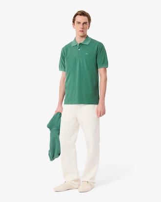 Men's Classic Fit L.12.12 Wash Effect Polo