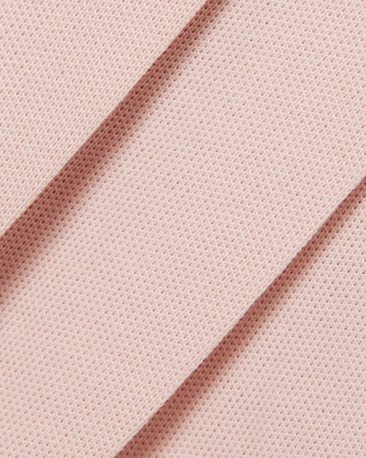 Pleated Skirt Piqu&eacute; Polo Dress