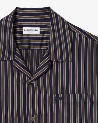 Men's Relaxed Fit Striped Lyocell Shirt