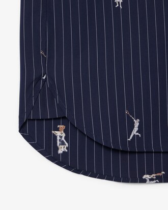 Oversized Shirt with Jacquard Motifs