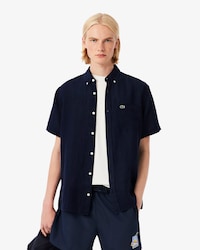 Men's Short Sleeve Linen Shirt  