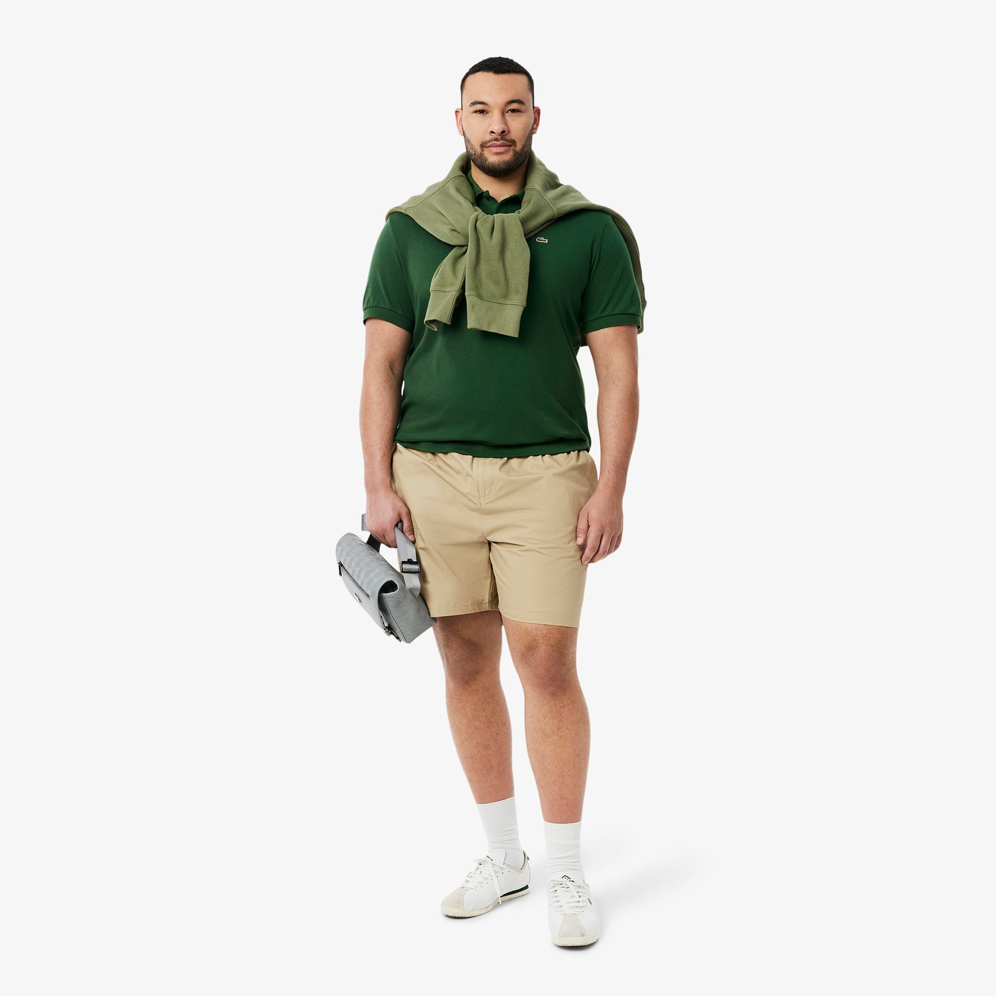k*i様 LACOSTE メンズポロシャツ US M／オリーブグリーン／レギュラ k*i様 LACOSTE メンズポロシャツ US M／オリーブグリーン