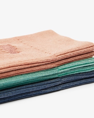 Unisex 3-Pack Ribbed Cotton Socks