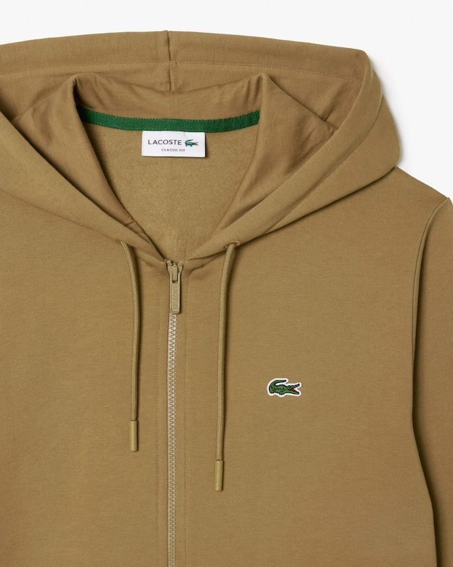 Organic Cotton Kangaroo Pocket Hoodie | Lacoste US | Men