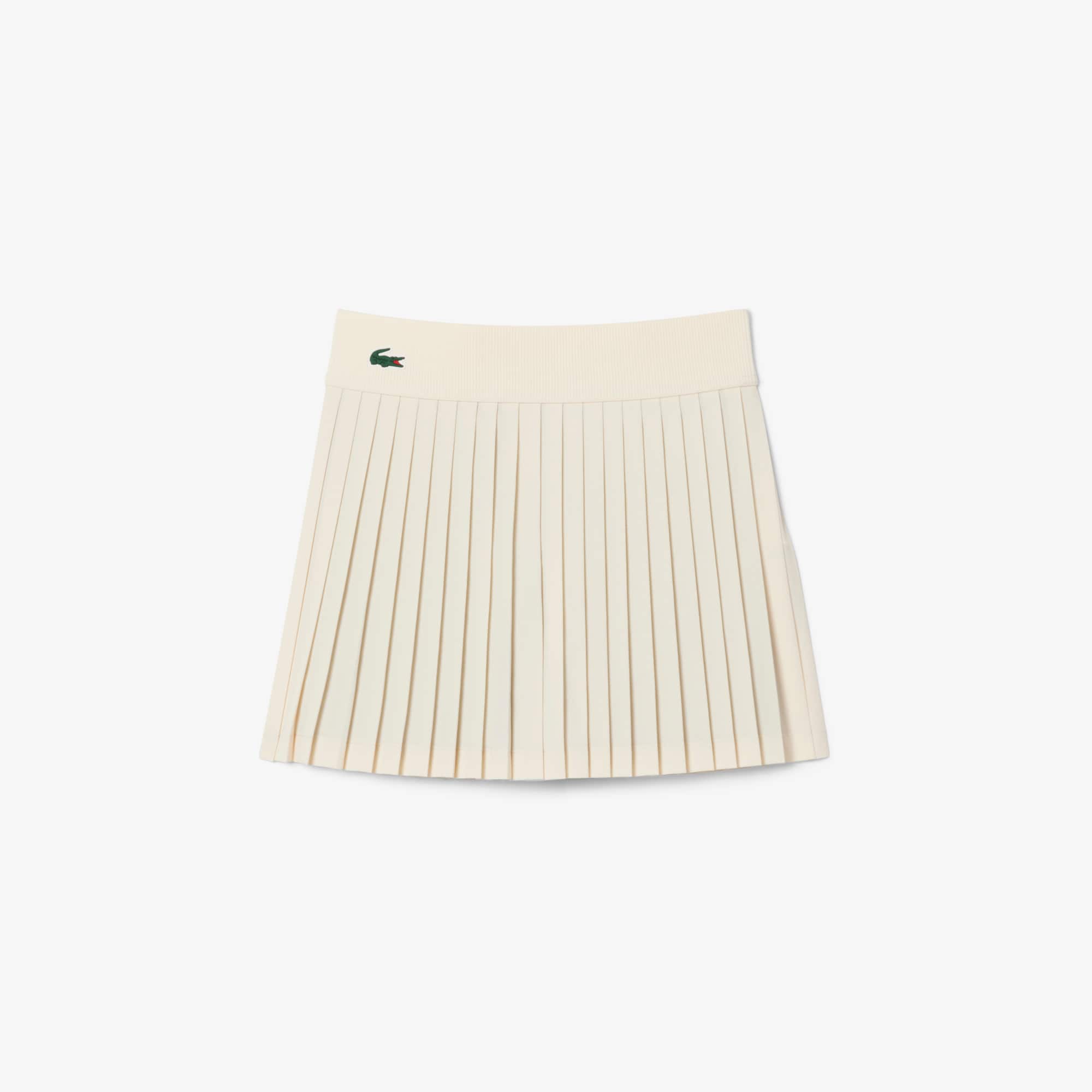 Lacoste Women's Ultra Dry Lined Tennis Skirt - 44 In White