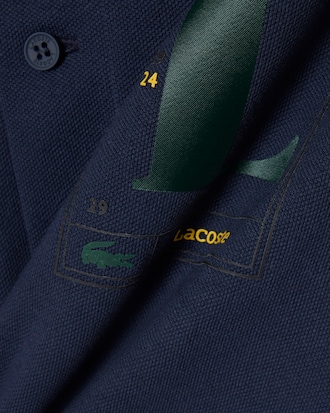 Polo de Corte Cl&aacute;sico de Petit Piqu&eacute; Estampado