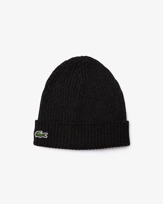 Unisex Ribbed Wool Beanie