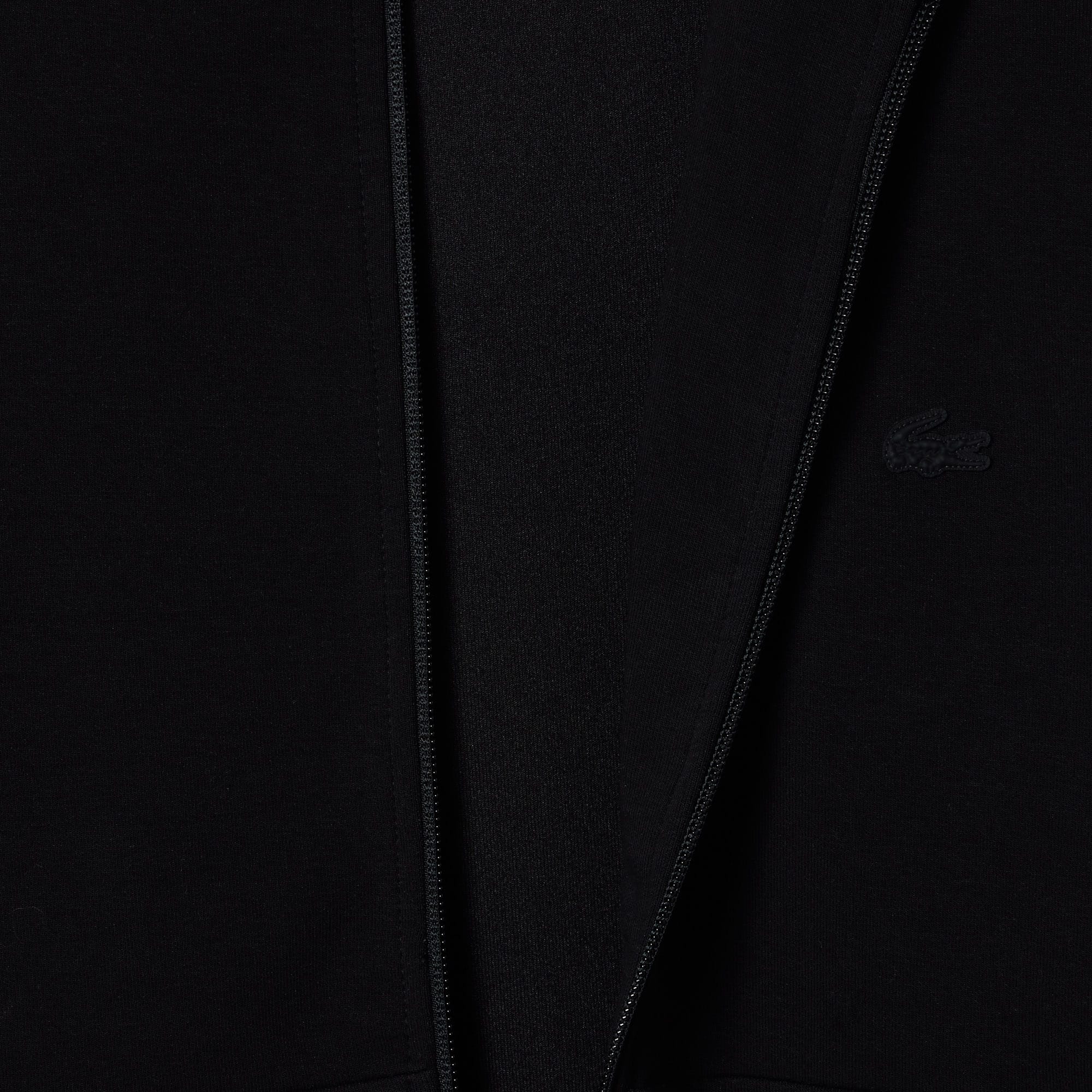 【未使用品】LACOSTE SPORT ブラックジャケット US S/M Men's High-Neck Zip-Up Sweatshirt - Sweaters & Sweatshirts