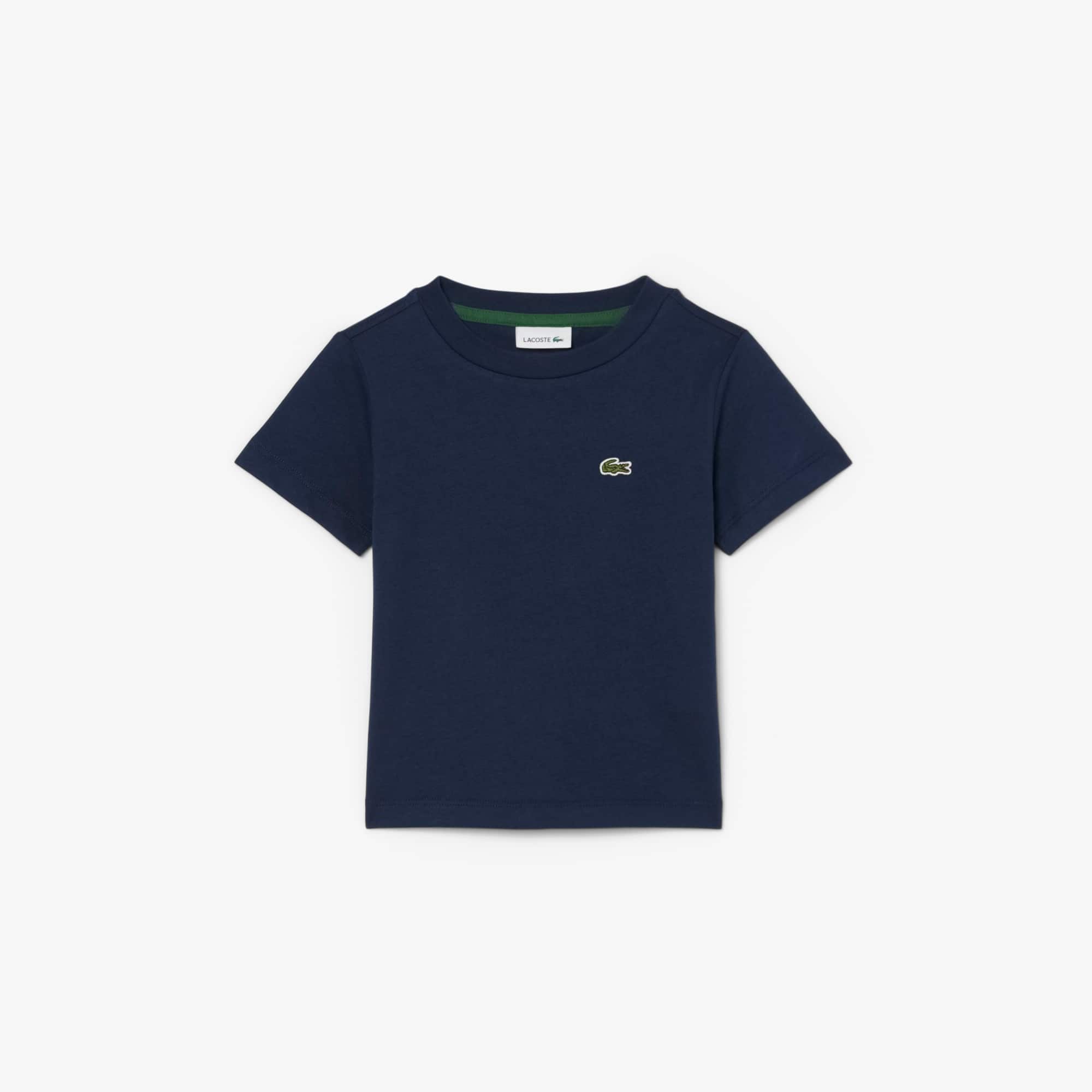 Lacoste Unisex Cotton Crew Neck T-shirt - 2 Years In Blue