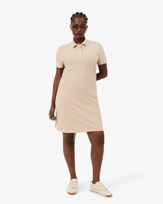 Women's Slim Fit Stretch Mini Piqu&eacute; Polo Dress