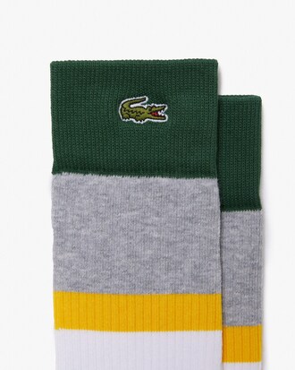 Unisex High-Cut Ribbed Cotton Socks Three-Pack