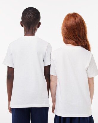 Kids' Crocodile Print Cotton T-Shirt
