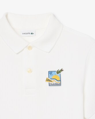 Kids' Lacoste x Club Med Piqu&eacute; Badge Polo