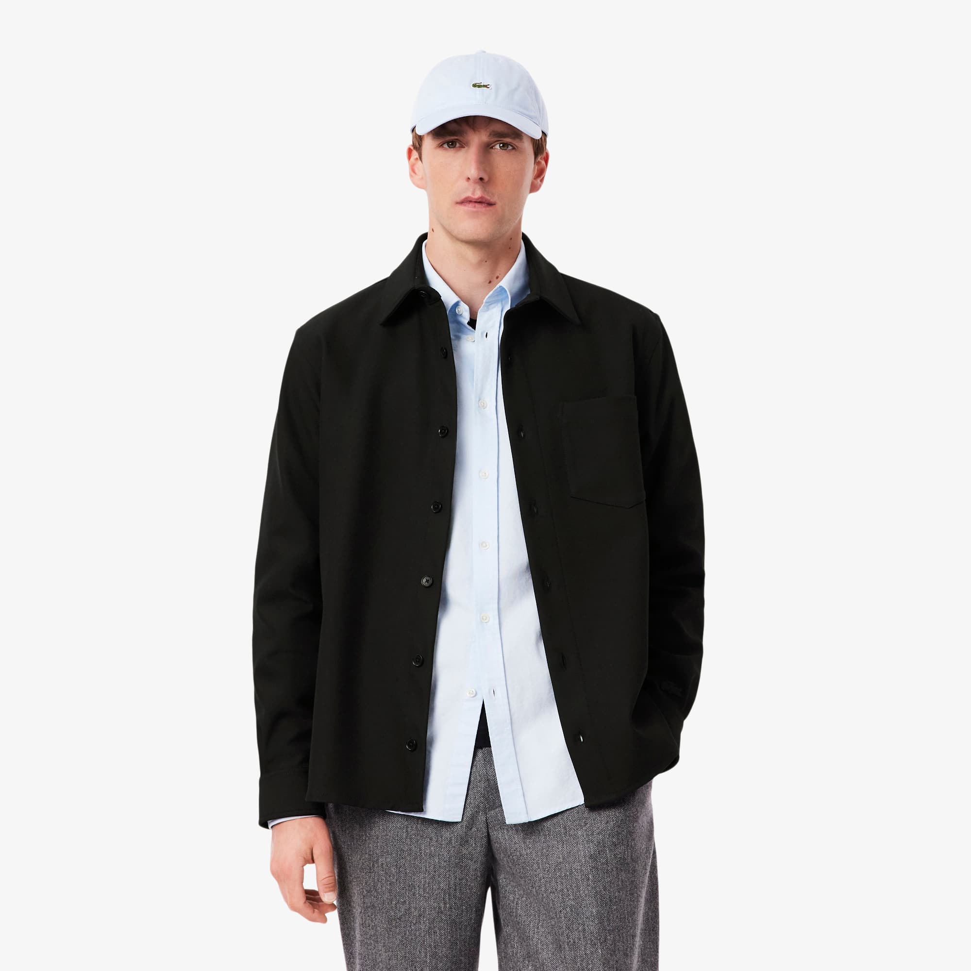 Lacoste Men's Oversized Double Face Overshirt