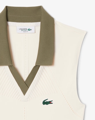 Women's Sleeveless Stretch Knit Tennis Polo