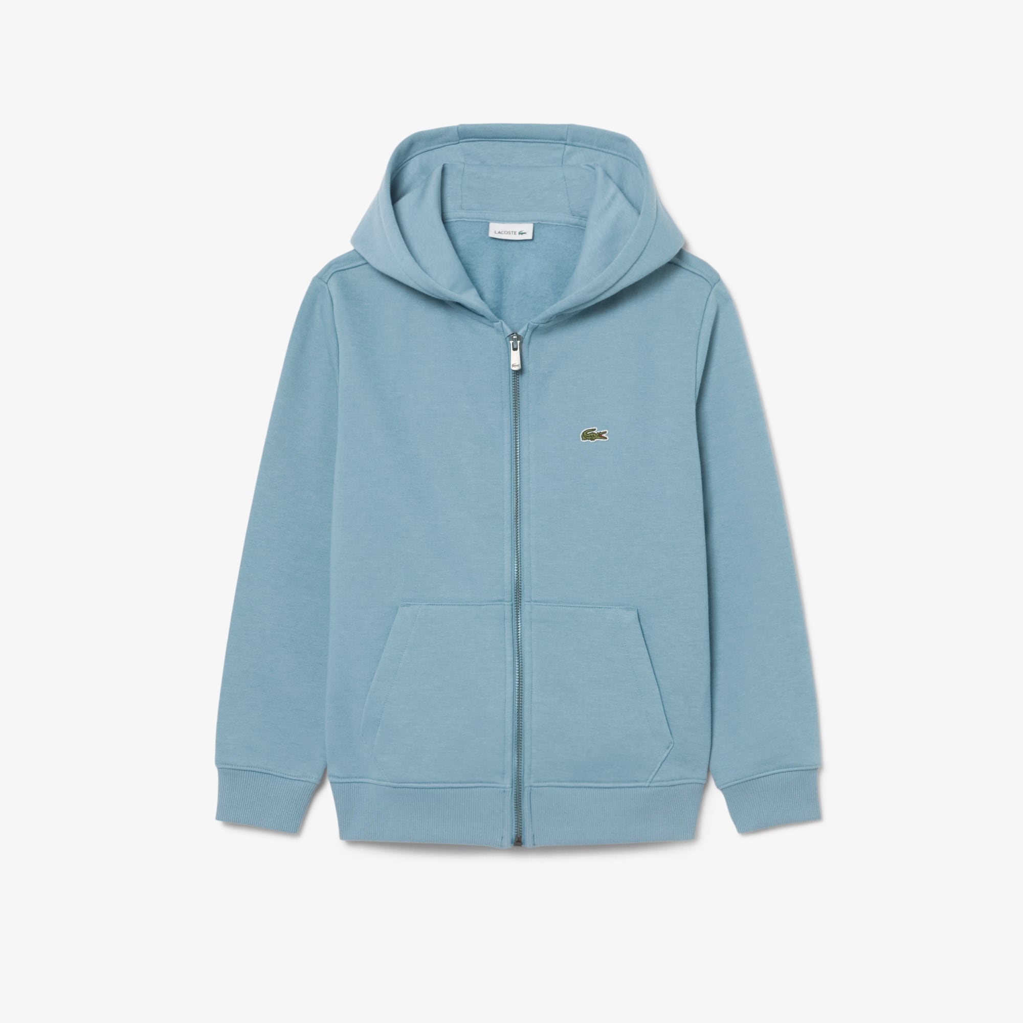 Lacoste Unisex Brushed Fleece Zipped Sweatshirt - 10 Years In Blue