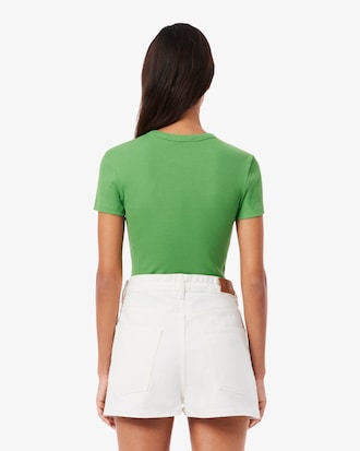T-shirt femme slim fit en coton biologique