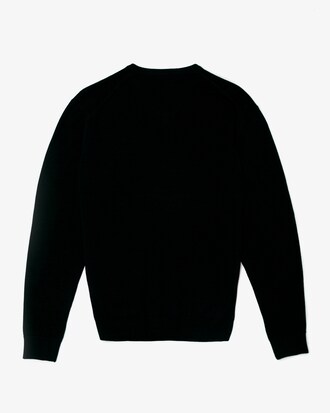 Su&eacute;ter de algod&oacute;n org&aacute;nico con cuello V para hombre