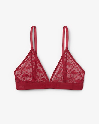 Logo Lace Triangle Bralette