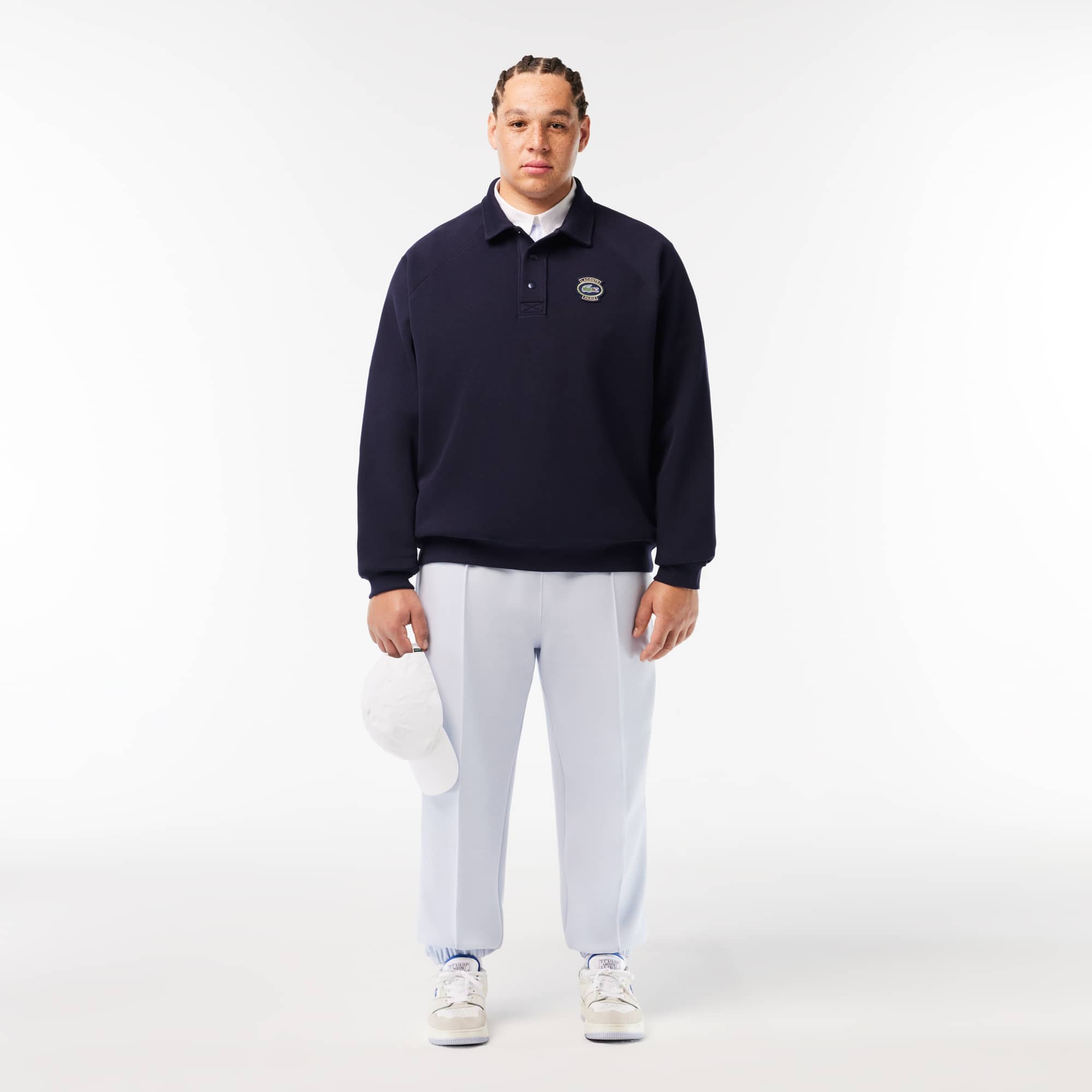 Men's Loose Fit Piqué Sweatshirt - Sweaters & Sweatshirts