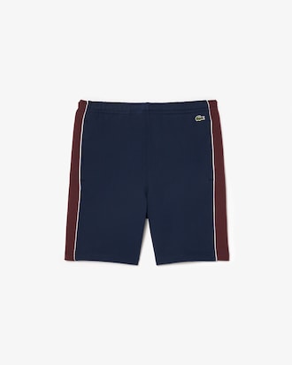 Men's Regular Fit Colorblock Fleece Shorts