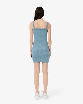 Vestido De Punto De Ochos Con Efecto Lavado Para Mujer