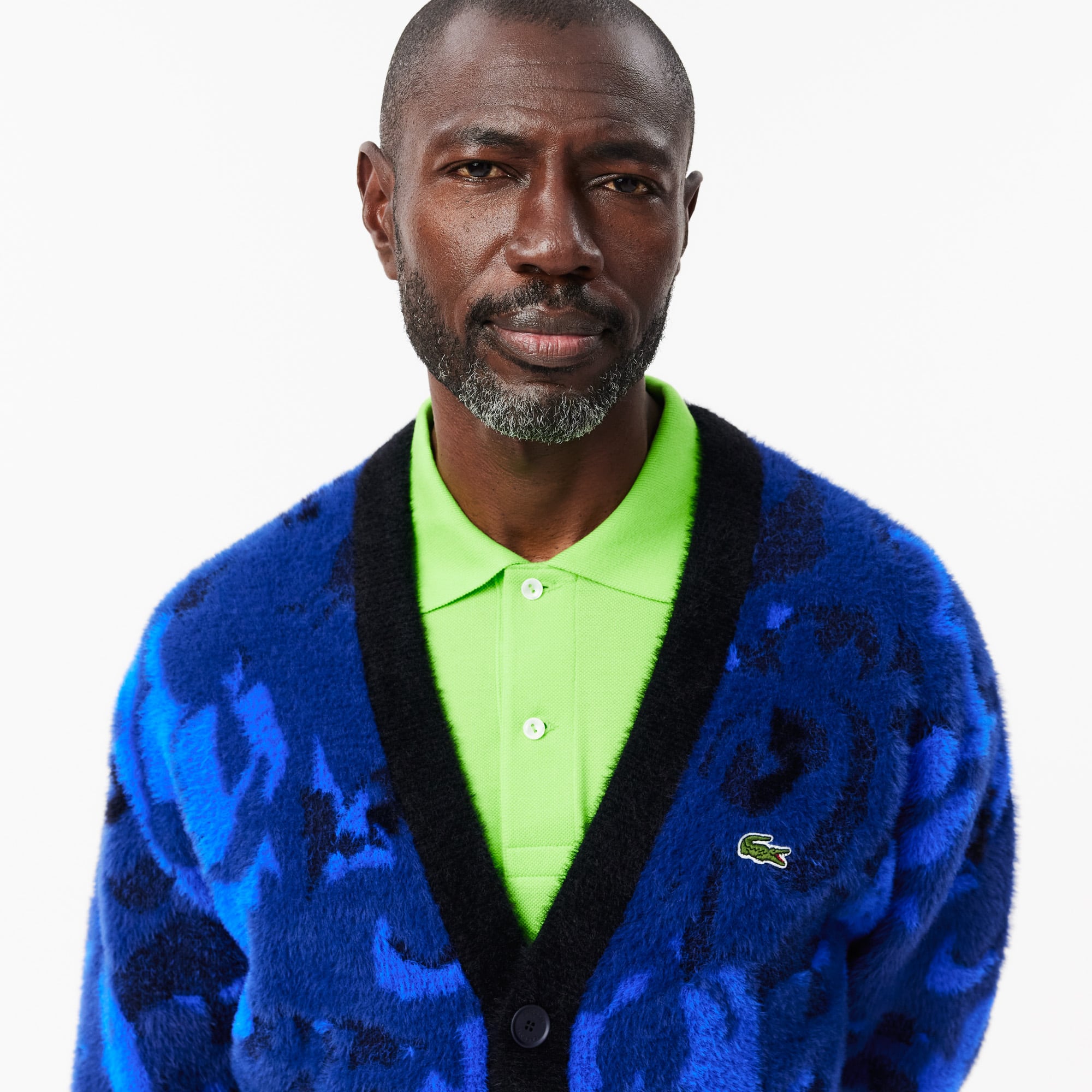 トップス LACOSTE*URBAN RESEARCH CARDIGAN Men's Relaxed Fit Piqué Topstitch Detail Cardigan - Sweaters