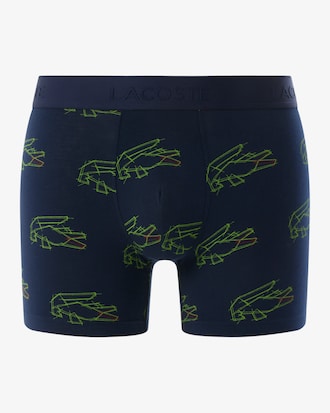 Men's Stretch Cotton Croc Print Boxer Briefs