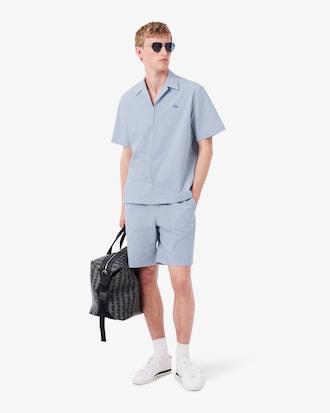 Playera Seersucker de Corte Relajado