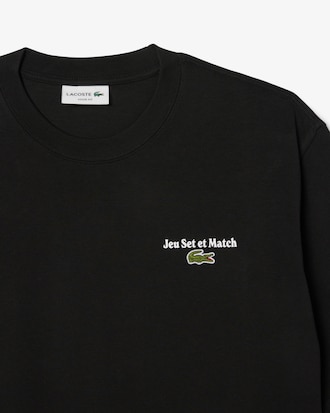 Playera holgada estampada de suéter grueso