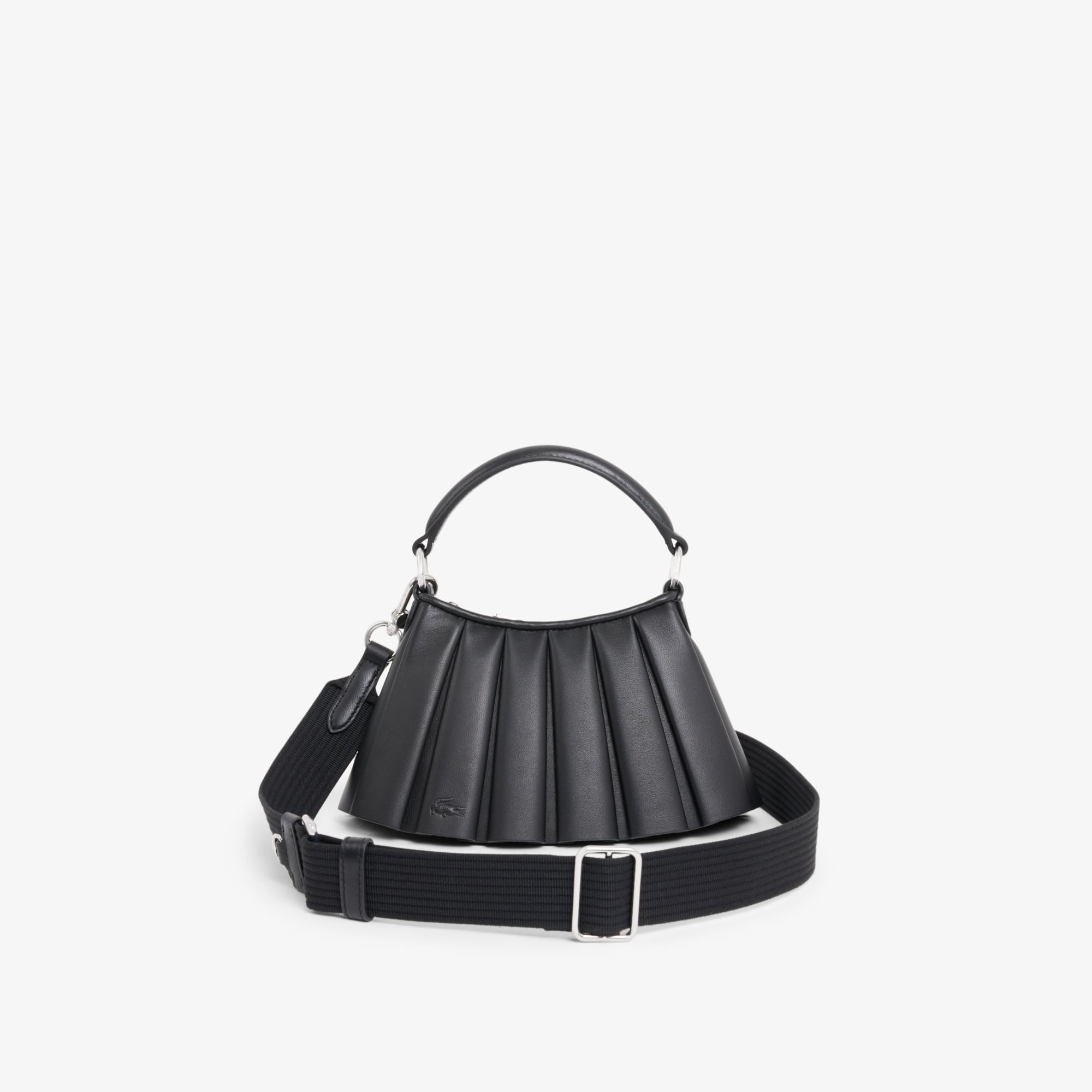 Lacoste Runway Mini Lenglen Leather Bag - One Size In Black