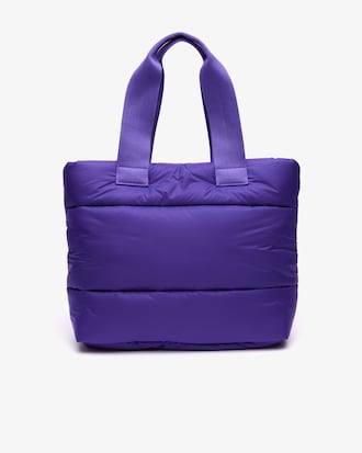 Puffy Croc Quilted Tote