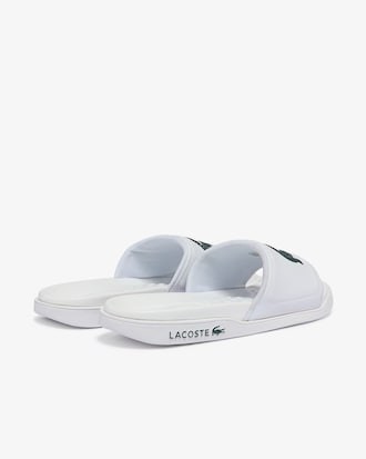 Men's Croco Dualiste Logo Strap Slides