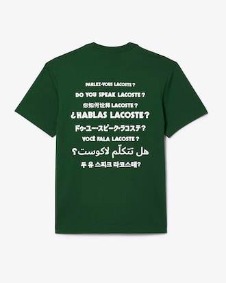Unisex Cotton Piqué Effect Print T-Shirt