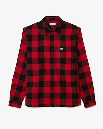 Men's Regular Fit Cotton and Wool Overshirt