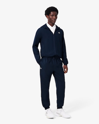 Pantalon de surv&ecirc;tement uni Lacoste SPORT en tissu l&eacute;ger