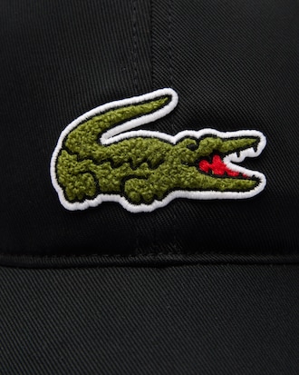 Unisex Crocodile Badge Cotton Twill Cap
