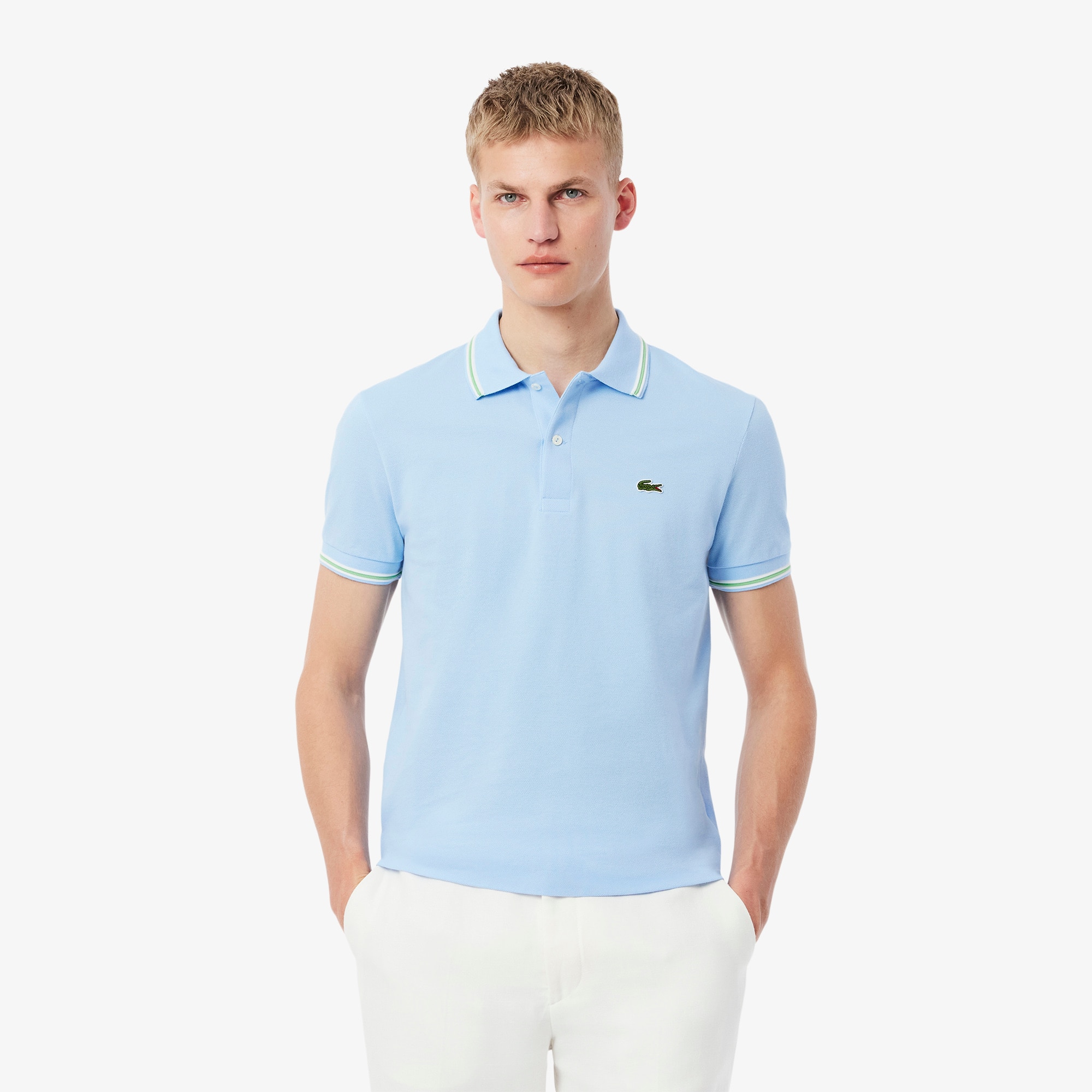 Men's Regular Fit Trim Accent L.12.12 Polo - Polo Shirts - New In