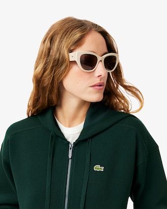 Women's Zip-Up Piqué Hoodie